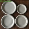 100%Eco-friendly Hot Sale Stocked Microwavable 100% Biodegradable 6 Inch Disposable Sugarcane Bagasse Round Plate