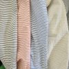 Cotton Dobby Metallic Stripe Seer-sucker 140gr./yd Woven 60"