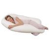 Contoured Total Body Pillow Pregnancy Maternity Comfort Pregnant Mom Sleep White