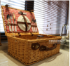 6 person picnic basket food wicker picnic basket