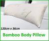 Bamboo Body Pillow Memory Foam Support Full Long Large Natural Antibacterial 