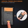 Slim Minimalist Front Pocket RFID Blocking Leather Wallets for Men & Women