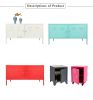 Living room furniture Red white Pink black grey Modern Metal two doors steel TV Stands cabinet 