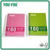spiral notebook with b...