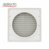 suqare 4 5 6 8 Inch dryer duct air conditioning outlet  Air Vent Cover White Black PP Louver Vent Cover HVAC Systems Parts Ventilation Cover