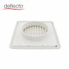 suqare 4 5 6 8 Inch dryer duct air conditioning outlet  Air Vent Cover White Black PP Louver Vent Cover HVAC Systems Parts Ventilation Cover