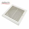 suqare 4 5 6 8 Inch dryer duct air conditioning outlet  Air Vent Cover White Black PP Louver Vent Cover HVAC Systems Parts Ventilation Cover
