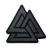 Shopatches Wholesale High quality embroidered triangle logo patches for the jacket