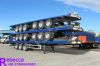 40ft flatbed container semi trailer flat deck trailer for sale