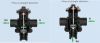 3-way hydraulic drive diaphragm control valves
