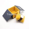 fashion black mini short paper watch box