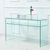 Factory Price Hot Bend Glass Living Room Furniture Console Tables