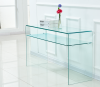 Factory Price Hot Bend Glass Living Room Furniture Console Tables