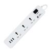 3 way universal outlet international power strip with usb charger