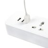 3 way universal outlet international power strip with usb charger