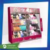 High Quality Sturdy China MDF Display Rack with 4 Shelves Wooden Flooring Display Pop Display Stand for Personal Care Products