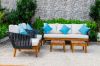 Wicker outdoor sofa se...