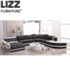 Modern Oversize Italian Leather Sofa With Chaise Sofa Bed