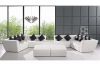 White Modern Chair Leisure Genuine Leather Sofa Home Furniture