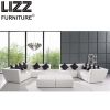 White Modern Chair Leisure Genuine Leather Sofa Home Furniture