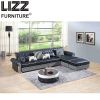 Modern Miami Furniture Leisure Sectional Leather Sofa