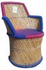 Ecowoodies Handicraft Wooden / Bamboo Sitting Chair for Outdoor Balcony Terrace Garden Cafe or Lawn