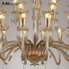 Rima Lighting Modern Delux Chandeliers with Glass Lampshade for Home and Hotel Decoration 10933