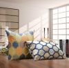 YoyoKMC Cell Pattern Solid Polyester Decorative Pillow Cover/Sham for Sofa/Bed