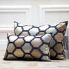 YoyoKMC Cell Pattern Solid Polyester Decorative Pillow Cover/Sham for Sofa/Bed