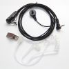 Wholesale Surveillance Covert Acoustic Tube PTT Earpiece Headset Mic for Motorola talkabout 1 pin 2.5mm two way radio