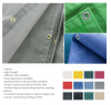 PVC Laminated Tarpaulin COATED TARPS, ESH TARPAULIN For Construction and Scaffolding