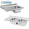 hotel restaurant polished commercial kitchen stainless steel sink bowl