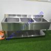 China manufacture undershelf moulded 201 304 restaurant stainless steel kitchen sink