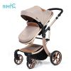 New modle aluminum alloy high view gold baby stroller