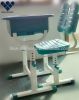 Comfortable plastic children desk and chair