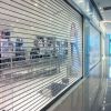 100% transparent polycarbonate rolling shutter door