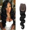 Body Wave Frontal Lace Closure with Peruvian Human Hair Braid