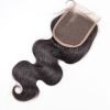 Body Wave Frontal Lace Closure with Peruvian Human Hair Braid