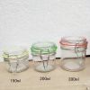 100ML-500ML glass clip top jar with airtight seal