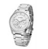 Branded Men's Silver Dial Stainless Steel Band Watch - AG8351-86A