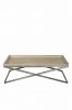 small coffee table metal and wood Tristan 