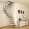 Australian style high quality fashion glass-wood staircase used straight stair