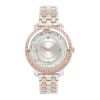 Ladies Fashion Jewelry Metal Band Watch with 4 Bangle Gift Set Box