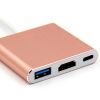 Type C to HDMI+3.0+USB-C Converter Adapter USB C Hub for MacBook ChromeBook