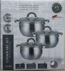 6 Piece Classic Stainless Steel Cookware Set