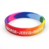 Factory direct sale color mixture silicone wristband /camouflage rubber bracelet / segment printing wristband