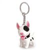 Free design service cheap customized key chains cute dog shape soft PVC keychains for wholsale