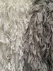 Ostrich fur immitation polyester plush weft knit fabric factory sale