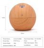 130ml Essential Oil Antique Ultrasonic Anion Humidifier Wood