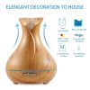 300ml Ultrasonic Easy Home Wooden Humidifier Aroma Diffuser